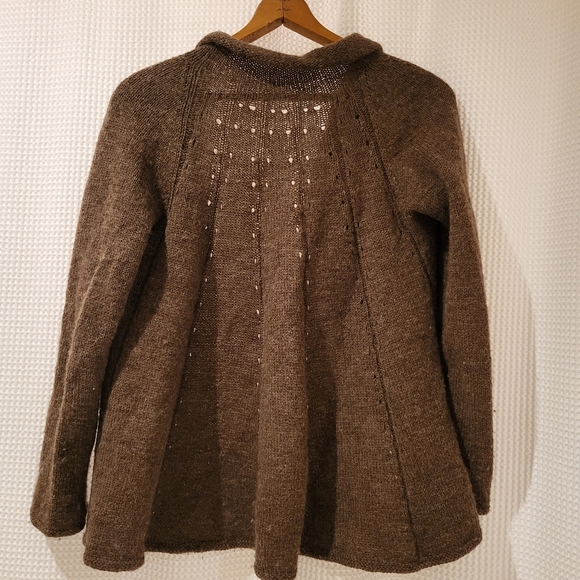 Flutter front wool cardigan - Picture 3 of 5